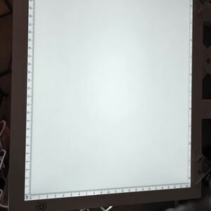Illuminated Tracing Light Box with Ruler Edges